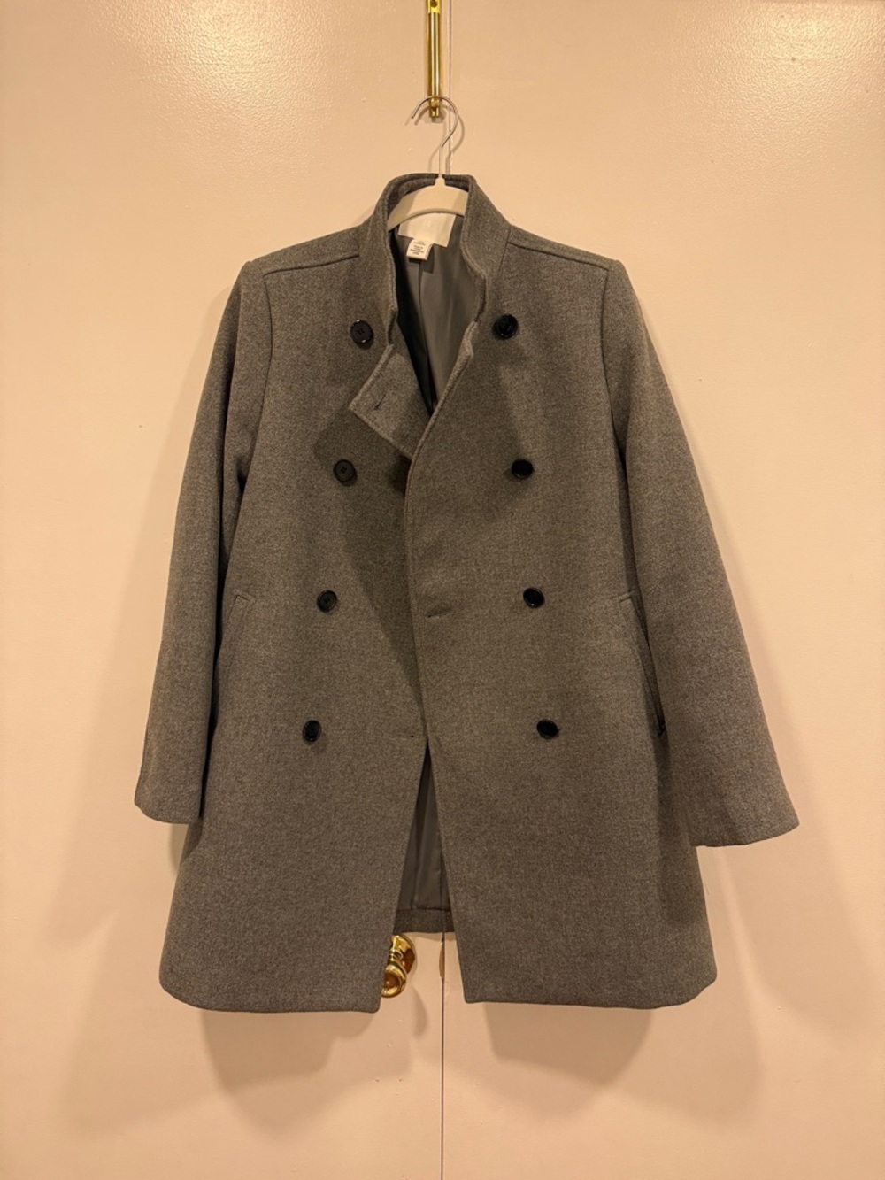 H&M Women's Gray Wool Coat